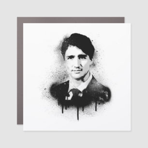 Justin Trudeau Graffiti Art Car Magnet