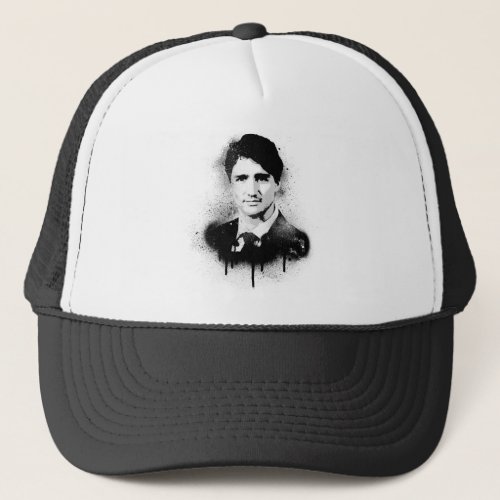 Justin Trudeau Graffiti Art Trucker Hat