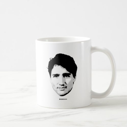 Justin Trudeau Head of Prime Minister _png Coffee Mug