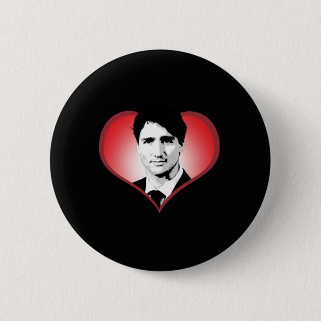 Justin Trudeau Heart -.png Button (Front)