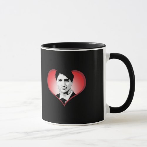 Justin Trudeau Heart _png Mug