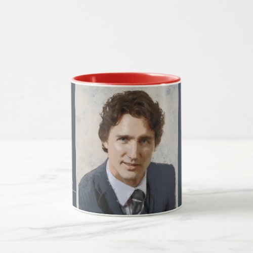 Justin Trudeau Painting Mug