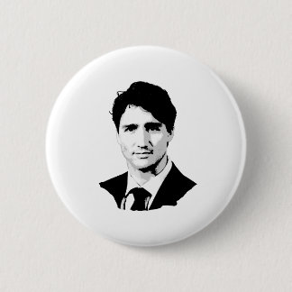 Justin Trudeau Portrait Button