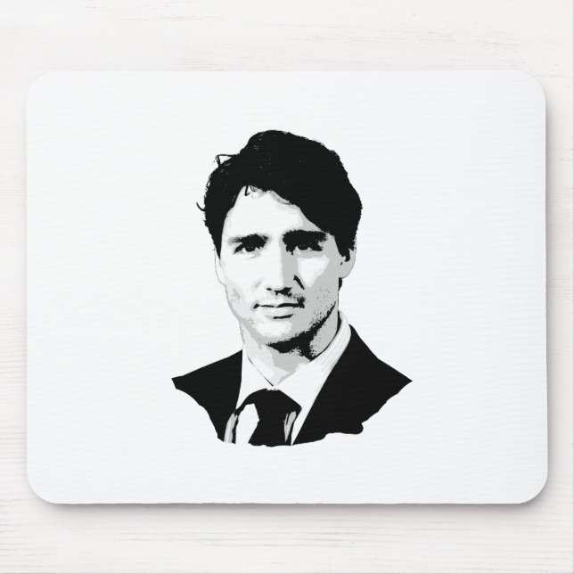 Justin Trudeau Portrait Mouse Pad (Front)