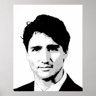 Justin Trudeau Portrait Poster