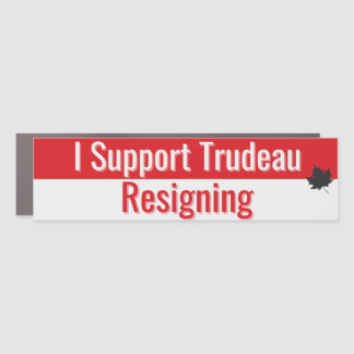 Justin Trudeau Resign Car Magnet