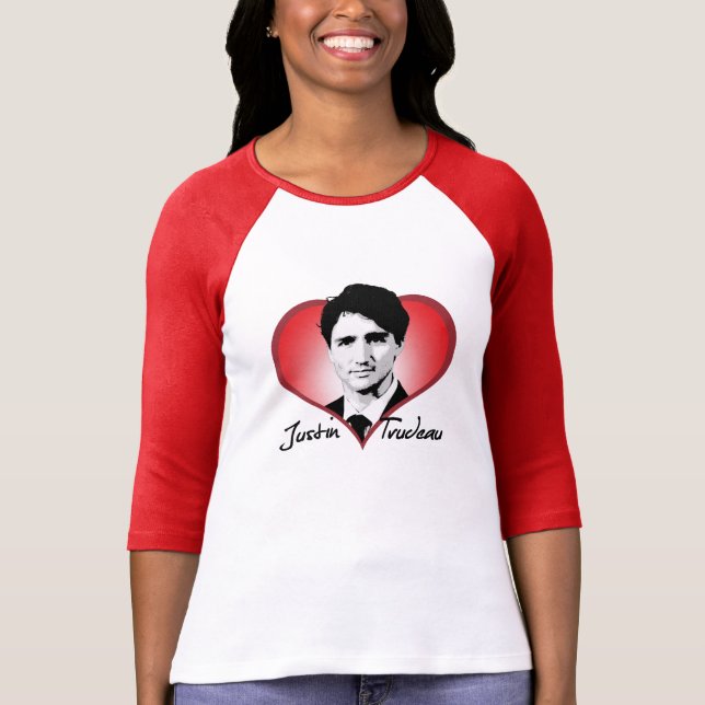 Justin Trudeau Signature Heart -.png T-Shirt (Front)