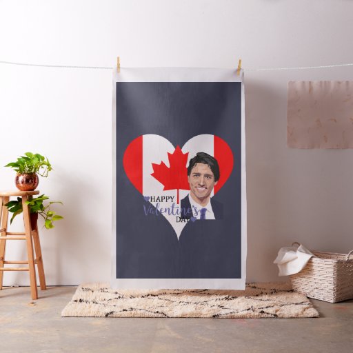 justin trudeau valentine fabric