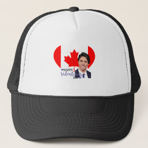 justin trudeau valentine trucker hat