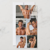 Justin Woltering Bodybuilder Fan Photo Card (Front)