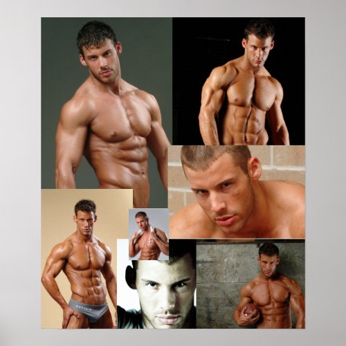 Justin Woltering Fan Club Collage Poster