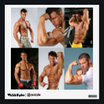 Justin Woltering Wall Decal<br><div class="desc">Six powerful color photos of famous bodybuilder and fitness model Justin Woltering on a wall decal. Display in your home or in your gym!</div>