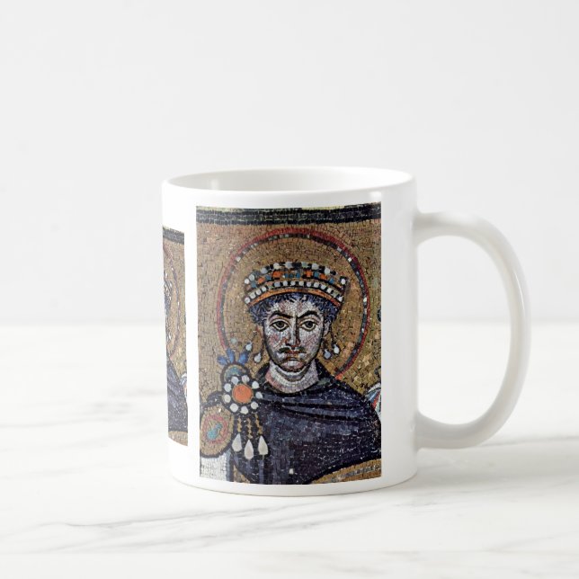 Justinian I, San Vitale (Ravenna) Choir Mosaics A Coffee Mug (Right)