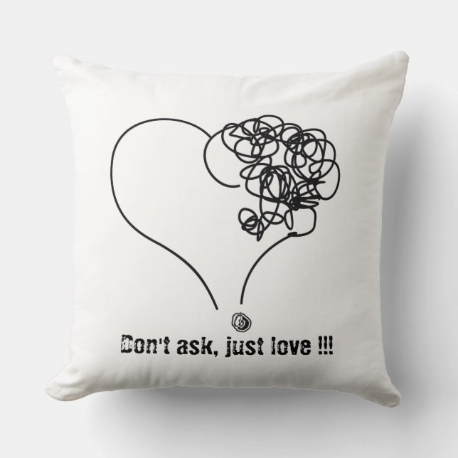 justlove throw pillow (Front)