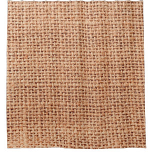 Jute bag sack beige color brown shower curtain