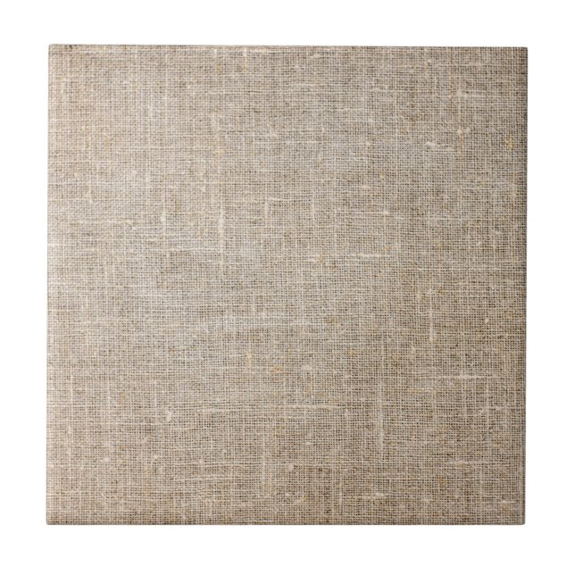 Jute Textile Ceramic Tile (Front)