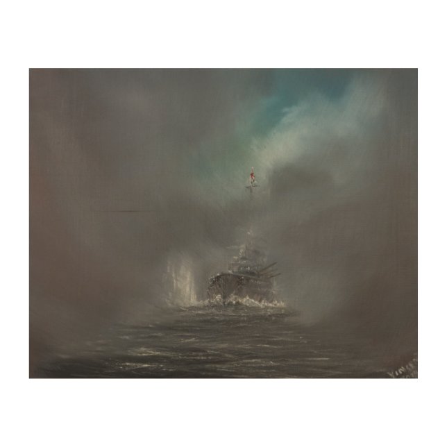 Jutland 1916 2014 2 wood wall art (Front)