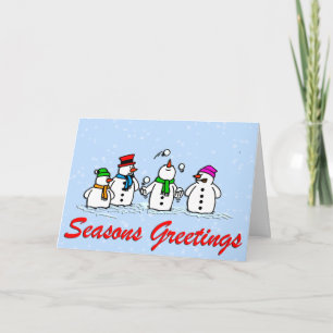 Juunder Snowmen Holiday Card