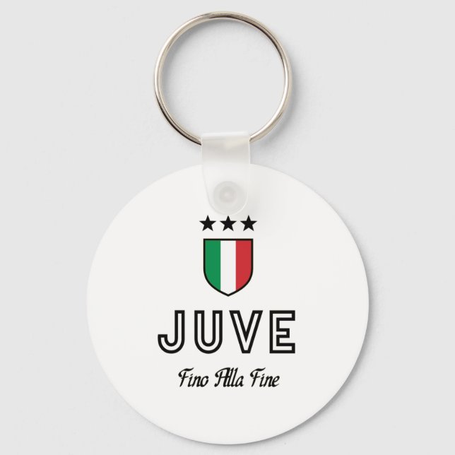 Juve Black Keychain (Front)