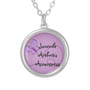 Juvenile Arthritis Awareness Butterfly Necklace