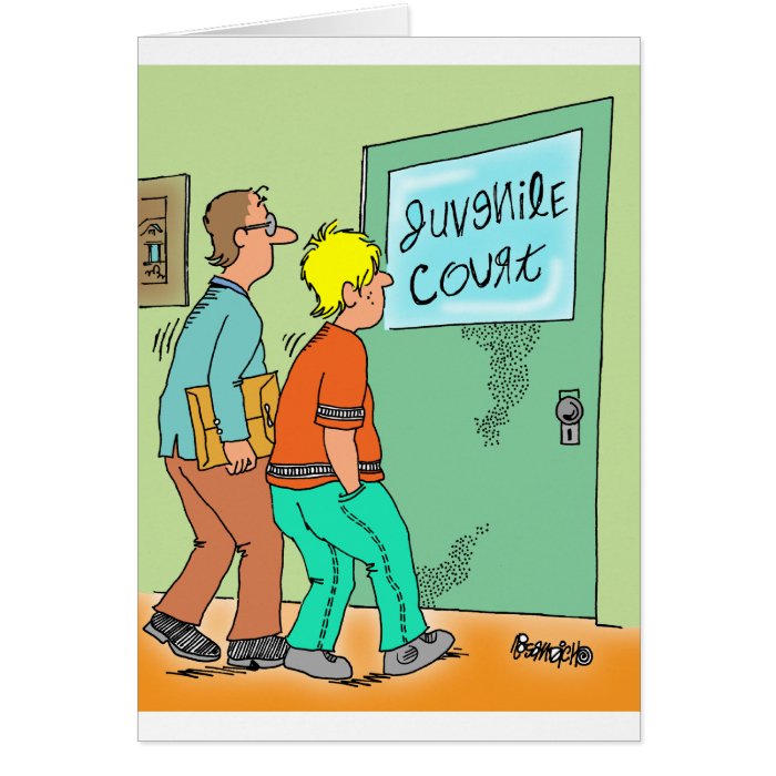 Juvenile Delinquent Cartoon Cards