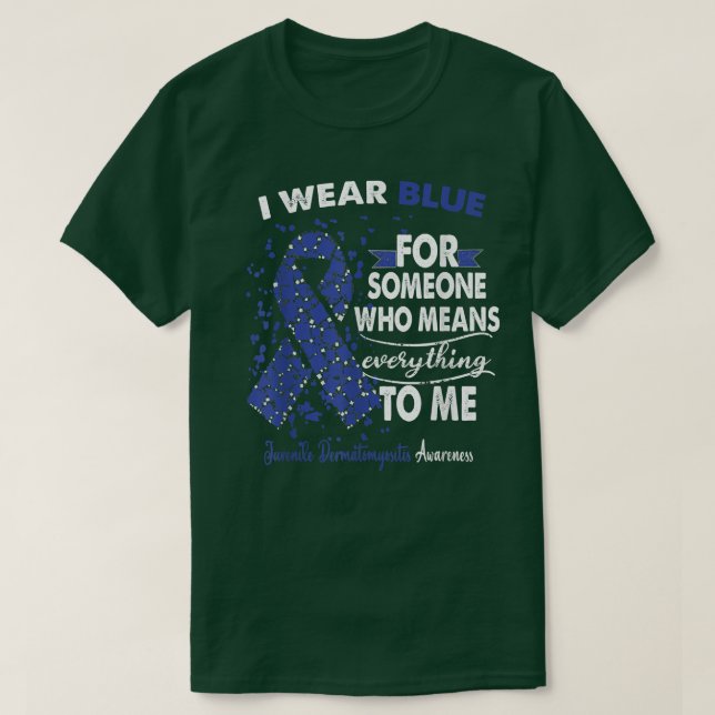 Juvenile Dermatomyositis Awareness Warrior Support T-Shirt (Design Front)