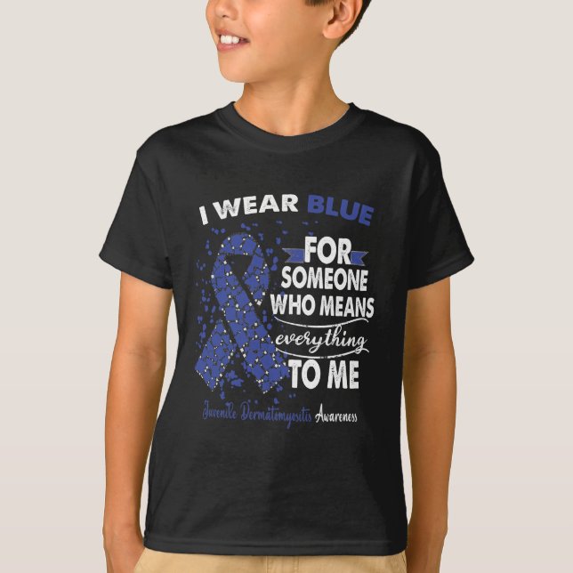 Juvenile Dermatomyositis Awareness Warrior Support T-Shirt (Front)
