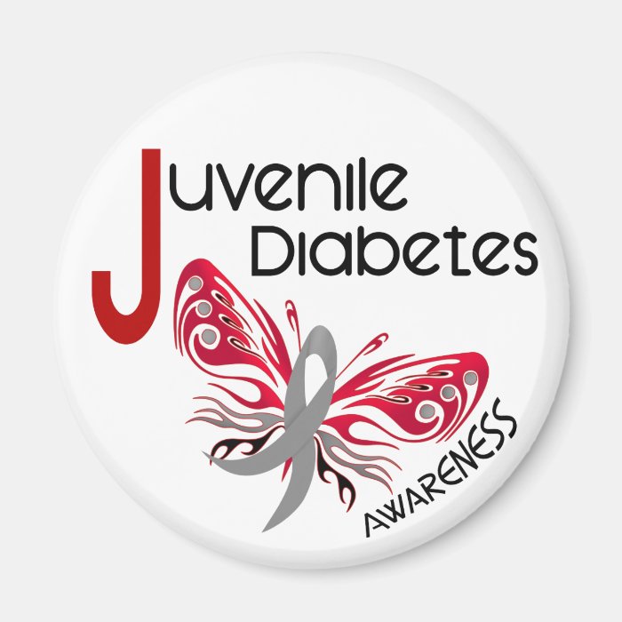 Juvenile Diabetes BUTTERFLY 3 2 Inch Round Zazzle
