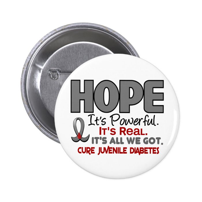 Juvenile Diabetes HOPE 1 Pins