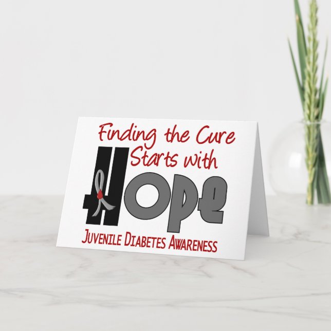 Juvenile Diabetes HOPE 4 Card (Front)