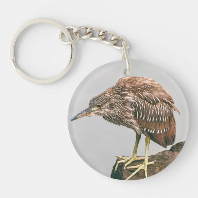 Juvenile Heron Keychain (Front)