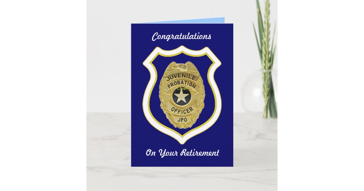 Juvenile Probation Officer Retirement Cards | Zazzle.com