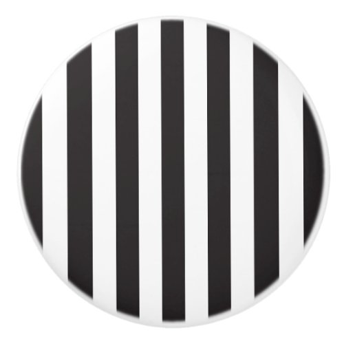 Juventus Torino stripes football club Italy black  Ceramic Knob