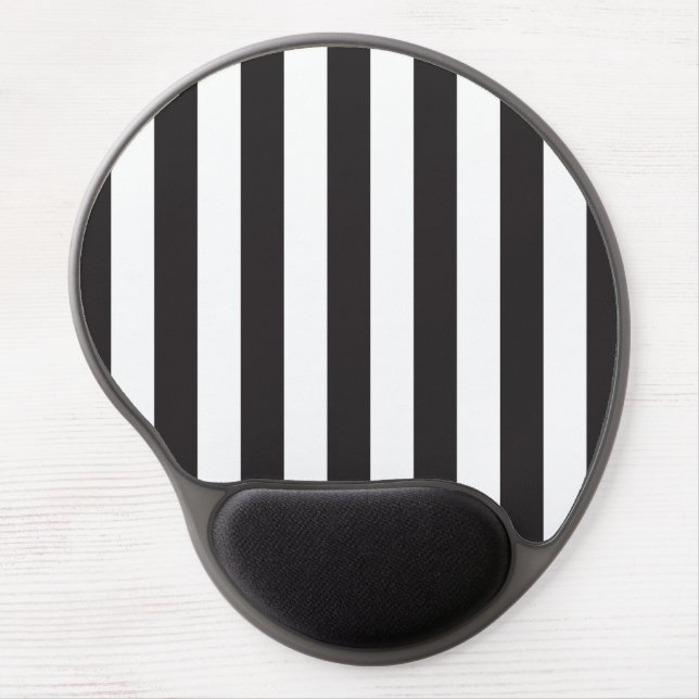 Juventus Torino stripes football club Italy black  Gel Mouse Pad (Front)
