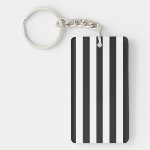 Juventus Torino stripes football club Italy black Keychain