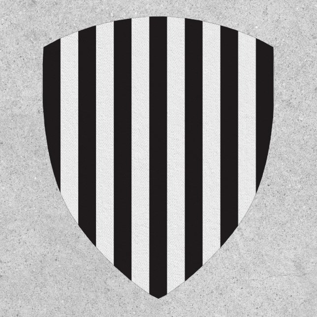 Juventus Torino stripes football club Italy black  Patch (Front)