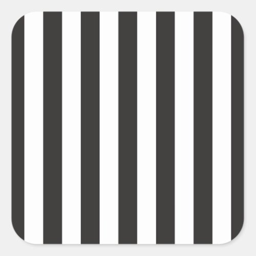 Juventus Torino stripes football club Italy black  Square Sticker