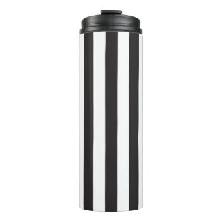 Juventus Torino stripes football club Italy black  Thermal Tumbler