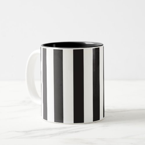 Juventus Torino stripes football club Italy black  Two_Tone Coffee Mug