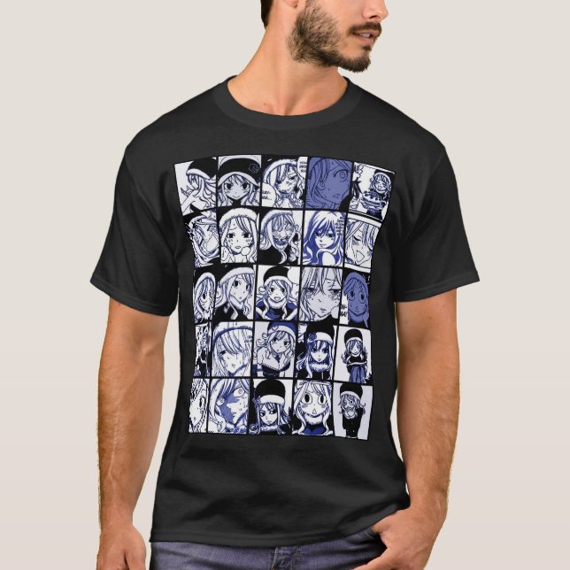 Juvia Lockser - Fairy tail Collage T-Shirt (Front)