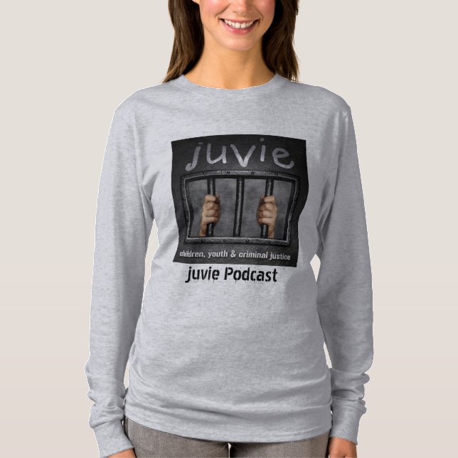 juvie Logo Long-Sleeved T-Shirt Grey (Front)
