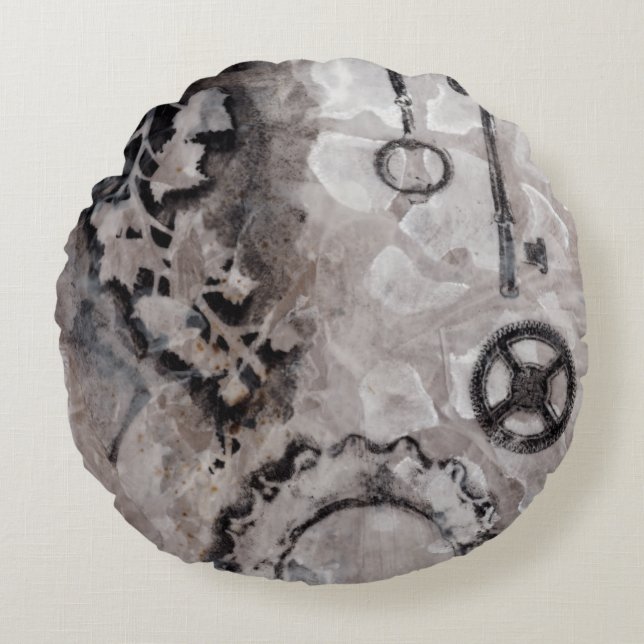 Juxtaposition II Round Pillow (Front)