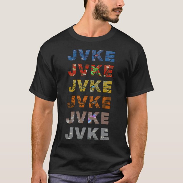 Jvke Colorful And Butterfly T-Shirt (Front)