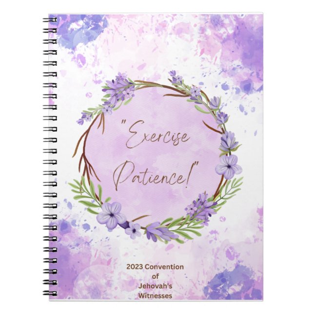  JW 2023 Exercise Patience Convention Notebook Jou (Front)