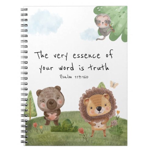 JW 2023 year text Psalm 119160 safari kids Notebook