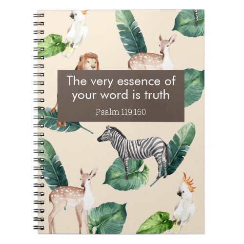 JW 2023 year text Psalm 119160 safari Notebook