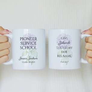 JW 2025 Pioneer Service School with Year Text Coffee Mug