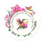 JW 2025 Year Text Stickers - Hummingbirds