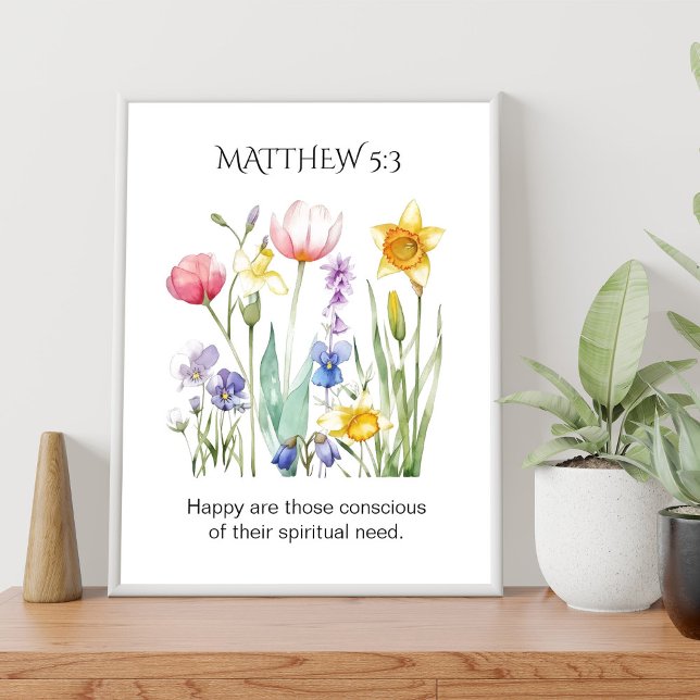 JW 2026 Year Text with Watercolor Florals Poster (Creator Uploaded)