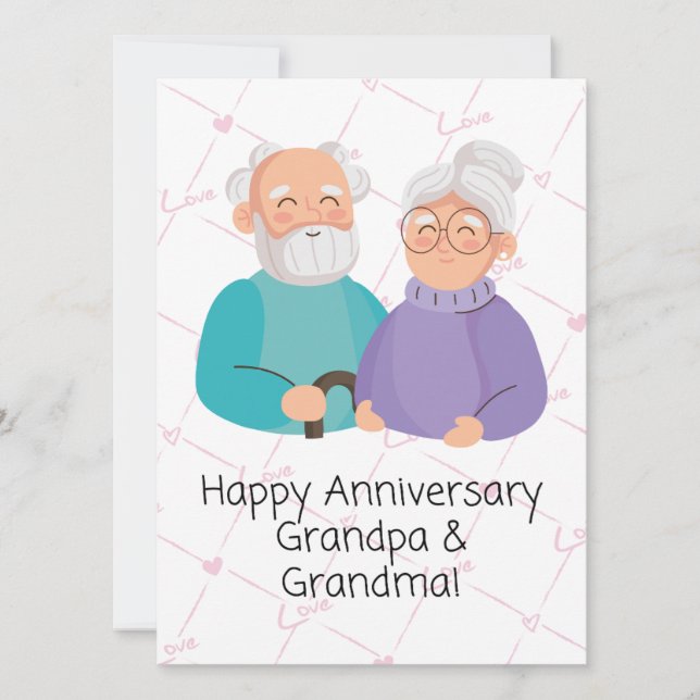 JW Anniversary Card for Grandparents (Front)